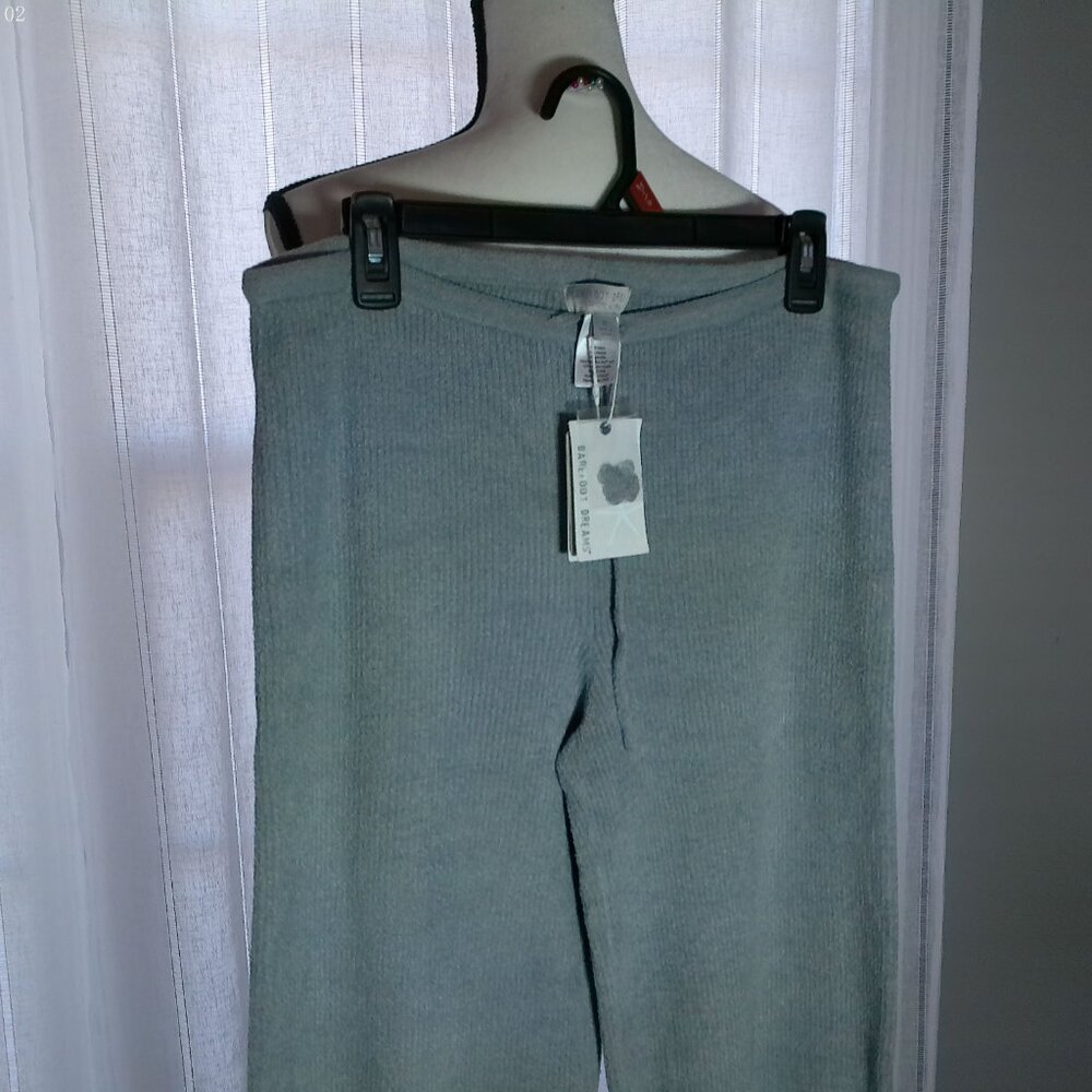 BAREFOOT DREAMS CozyChic Ultra Lite Slim Ribbed Moon Beam Color Pant M - Picture 2 of 10